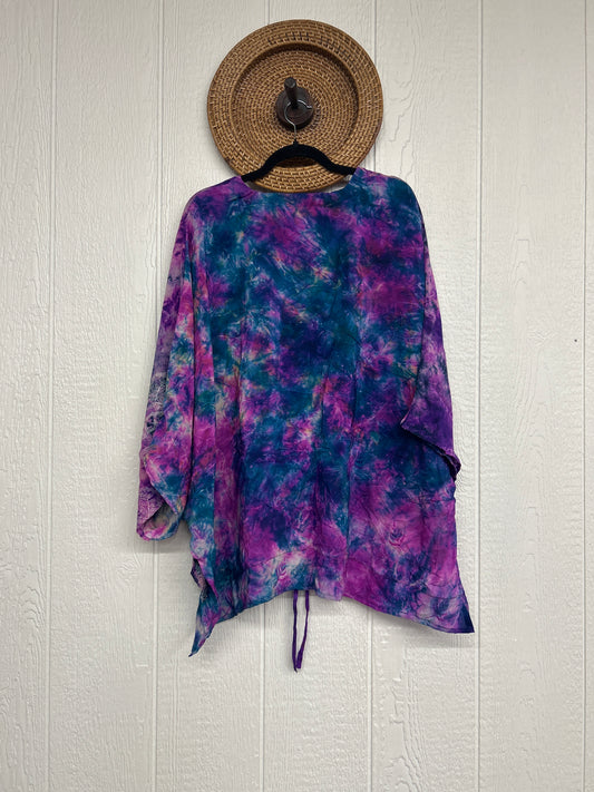 Crepe Sari Hi Lo Butterfly Top 0726 109