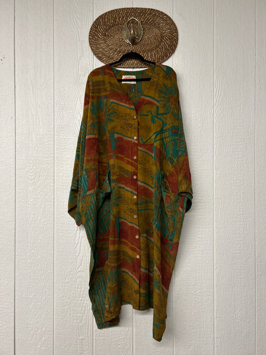 Crepe Sari Gaia Duster Dress 0826 128