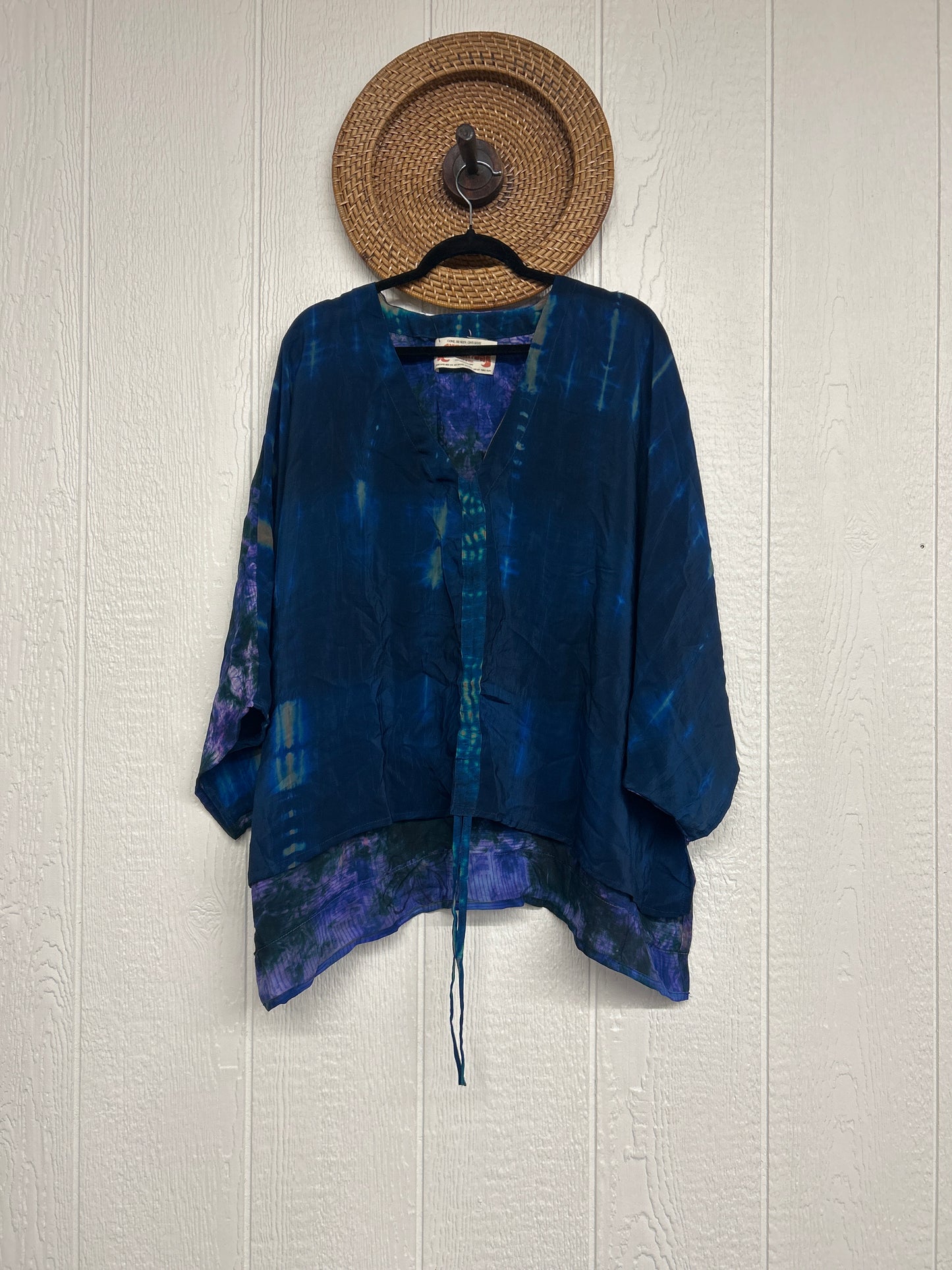 Crepe Sari Hi Lo Butterfly Top 0726 065