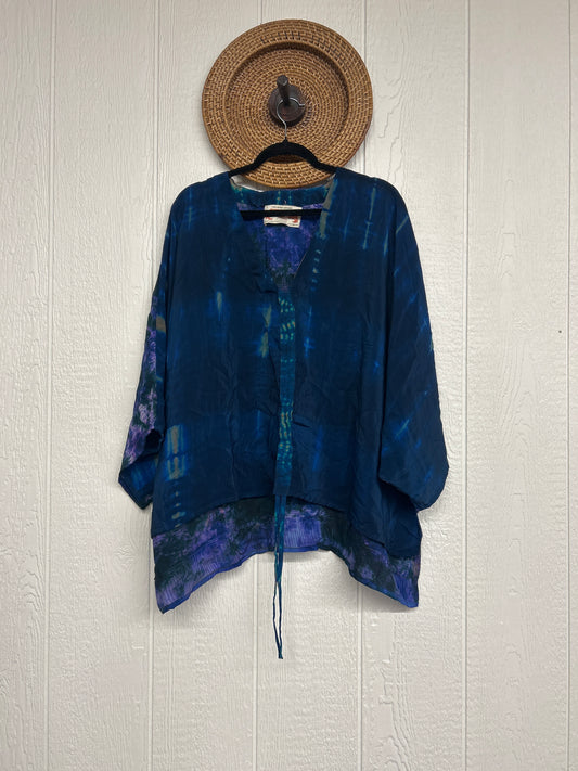 Crepe Sari Hi Lo Butterfly Top 0726 065