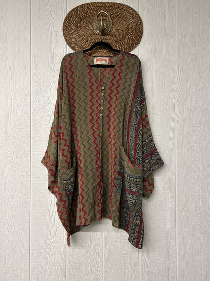 Crepe Sari Gaia Split Tunic 0226 209