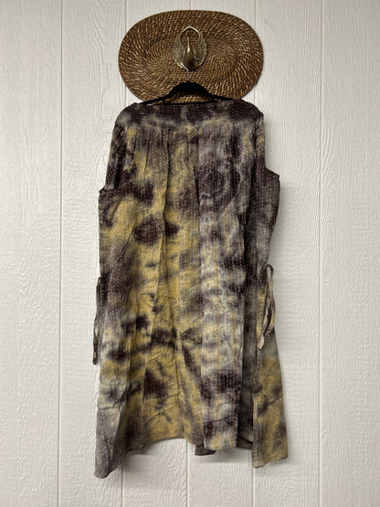 Pareo Kantha Butterfly Cargo Skirt 0526 025