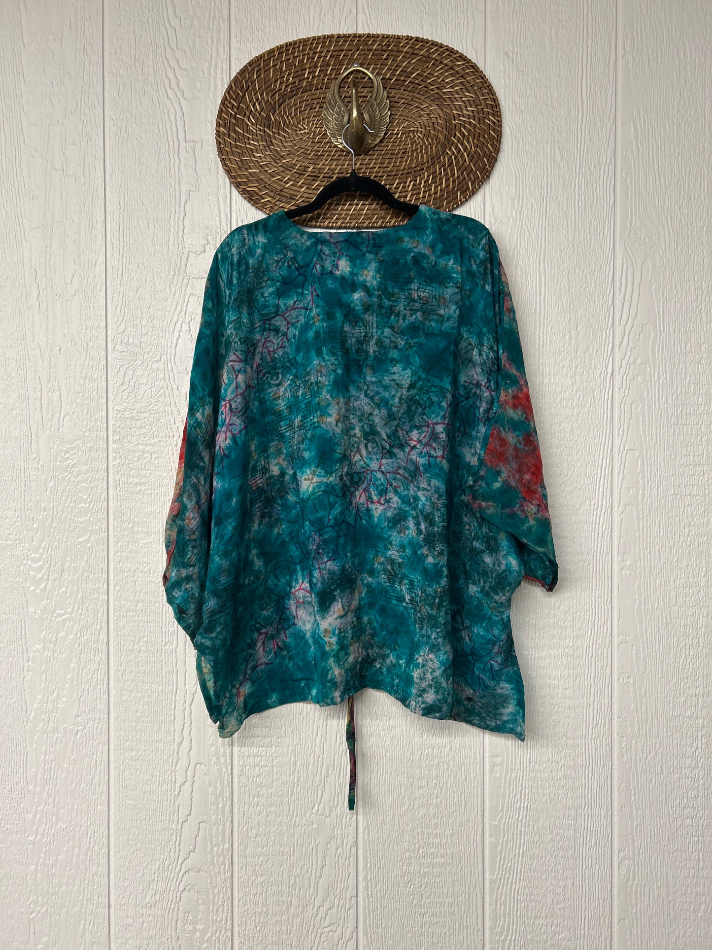 Crepe Sari Hi Lo Butterfly Top 0726 195