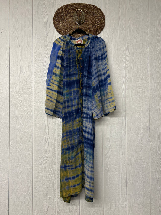 Crepe Sari Woodstock Duster Dress 0226 053