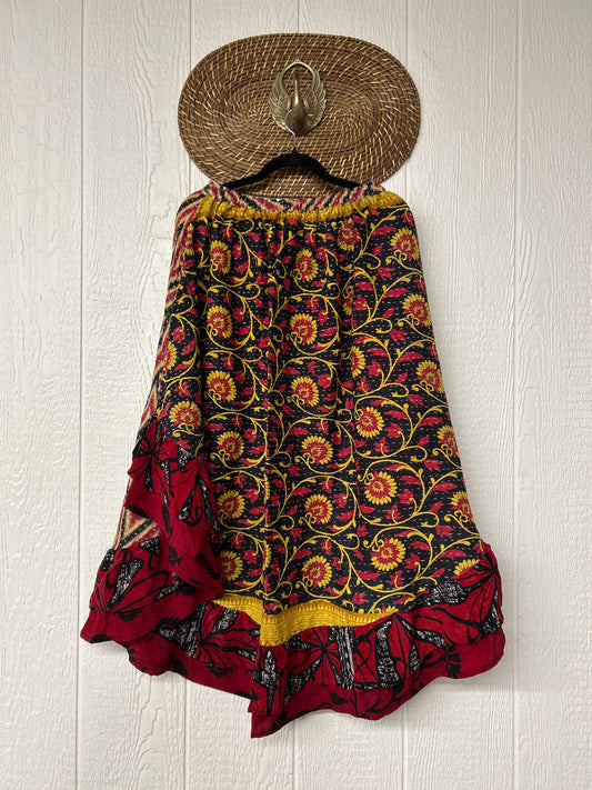 Pareo Kantha Wild Rose Skirt 0426 184