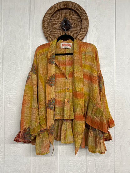 Crepe Sari Wild Rose Top 1225 116