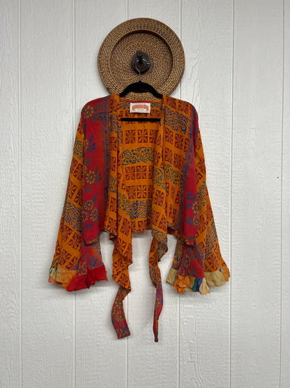 Crepe Sari Zeppelin Crop Shrug 0426 275