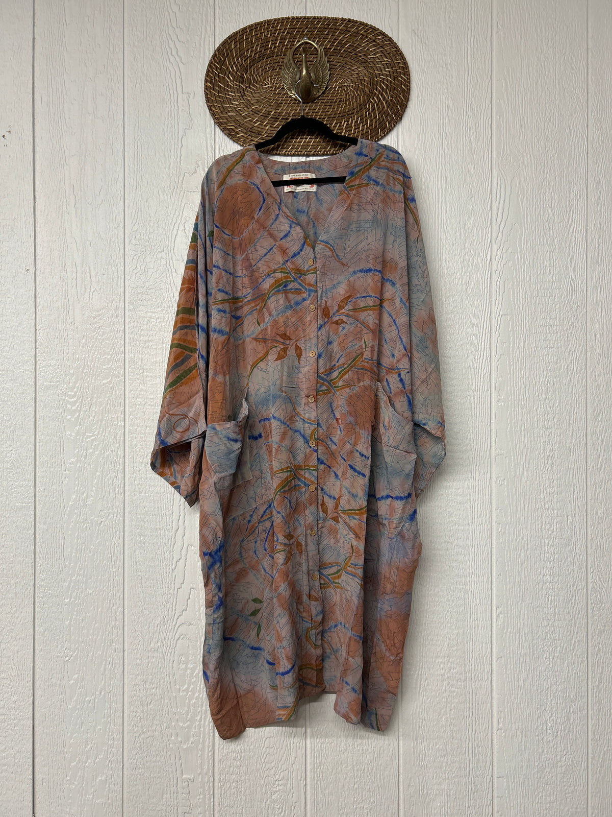 Crepe Sari Gaia Duster Dress 0826 129