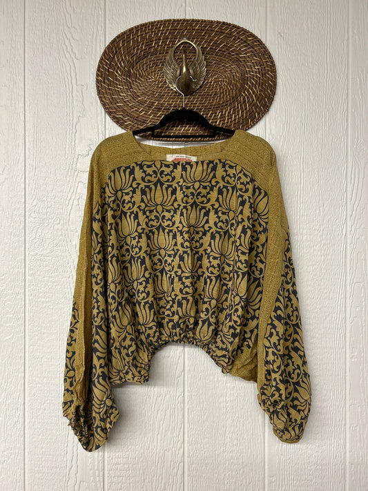 Crepe Sari Luna Crop Top 0526 014