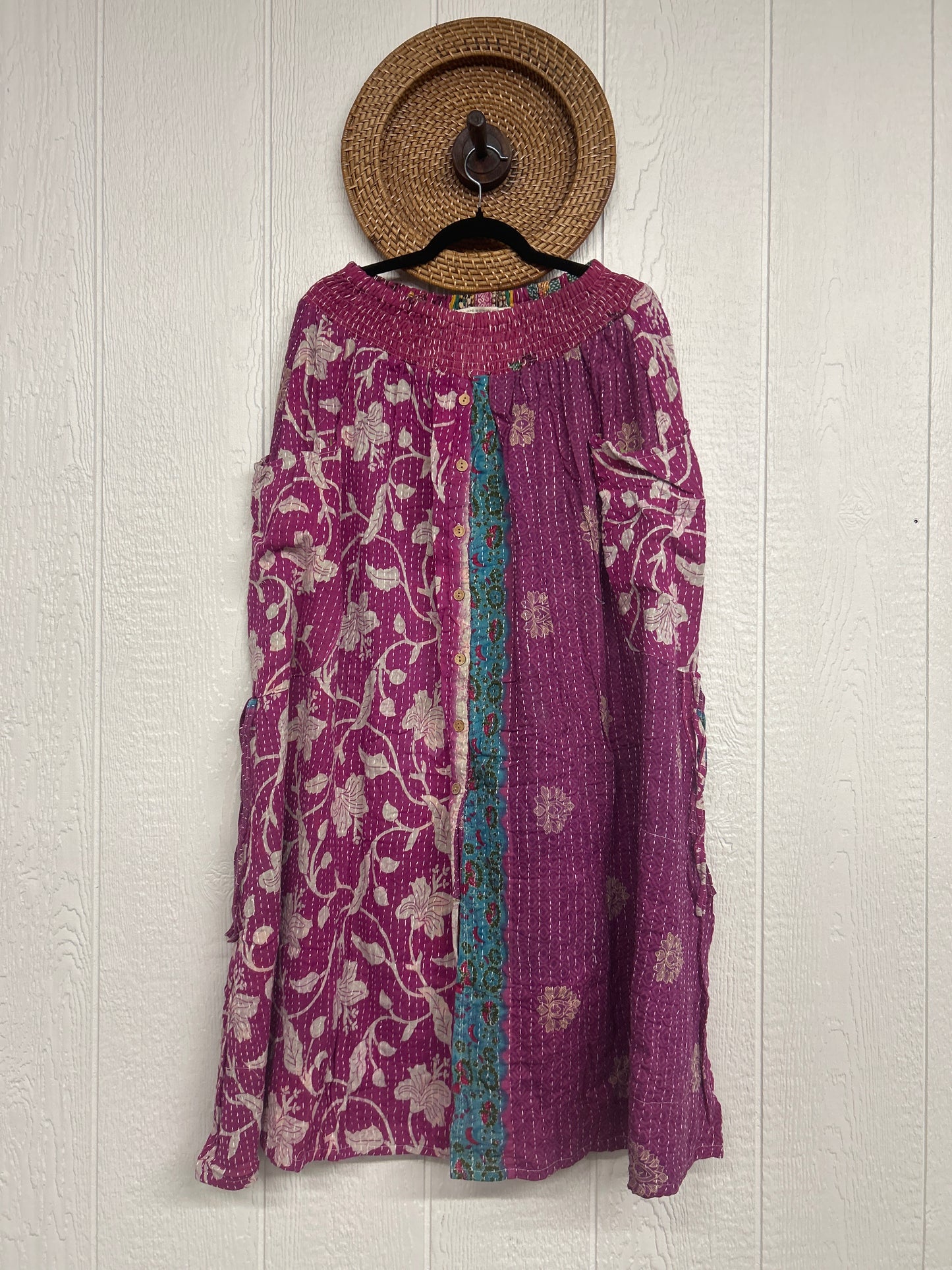 Pareo Kantha Butterfly Cargo Skirt 0426 192