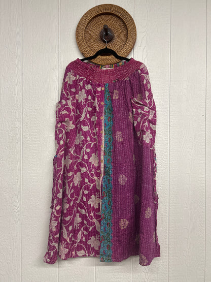 Pareo Kantha Butterfly Cargo Skirt 0426 192