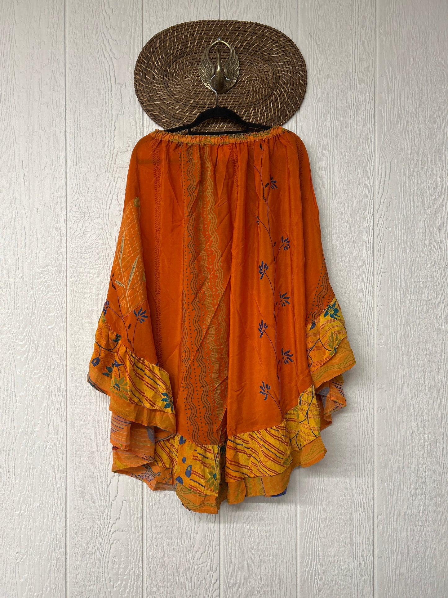 Crepe Wild Rose Skirt 1025 010