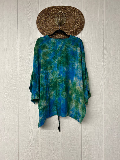 Crepe Sari Hi Lo Butterfly Top 0726 247