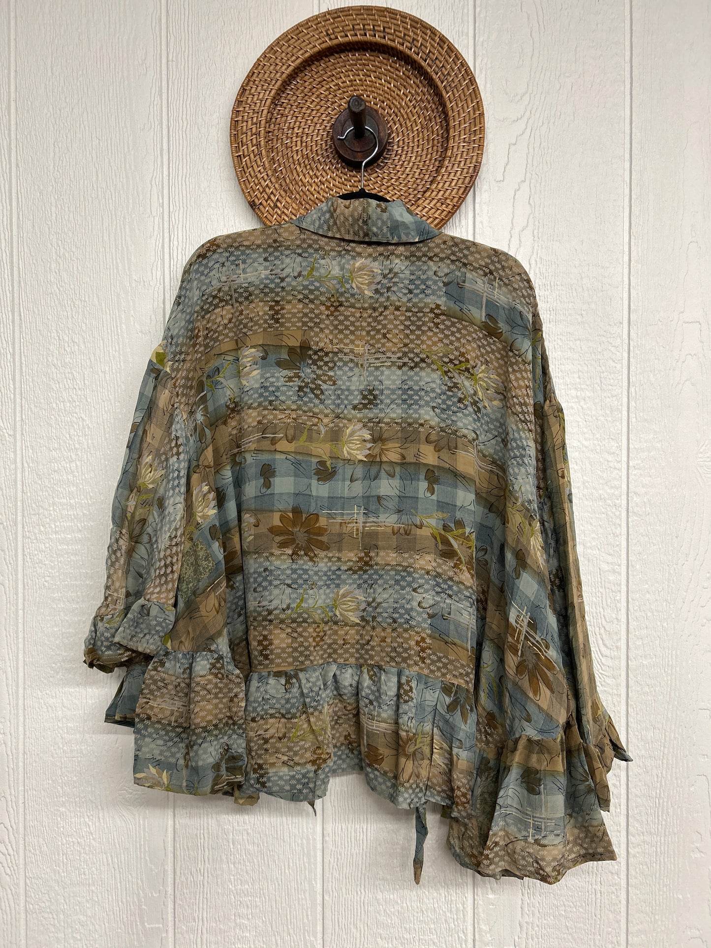 Crepe Sari Wild Rose Top 1225 100