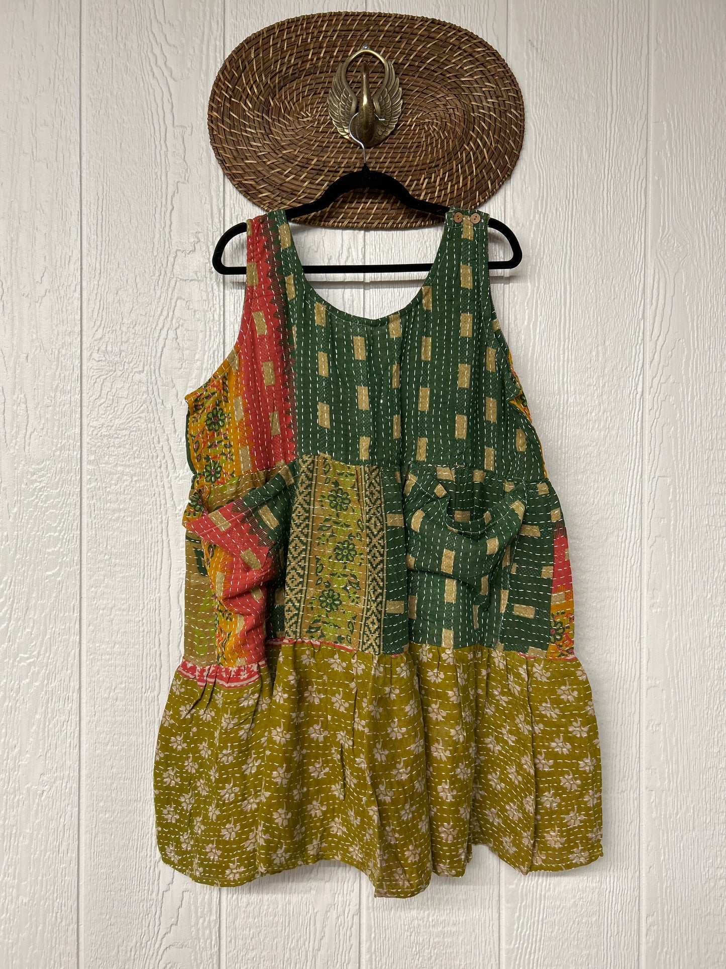 Kantha Meadow Mini Dress 0625 022