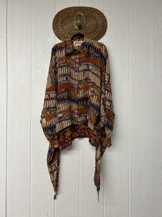 Crepe Sari Nirvana Button Down 1125 028