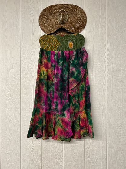 Crepe Sari Inner Peace Wrap Skirt 0626 059