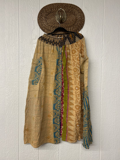 Pareo Kantha Butterfly Cargo Skirt 0426 081