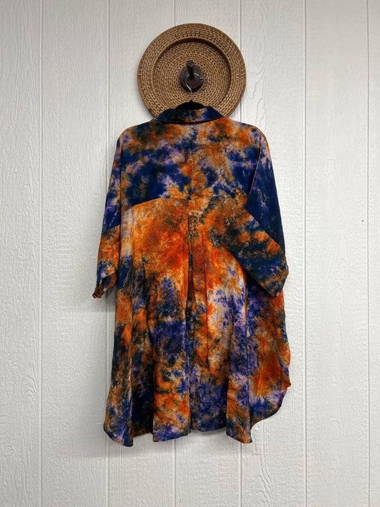 Crepe Sari Free To Be Button Down 0626 253