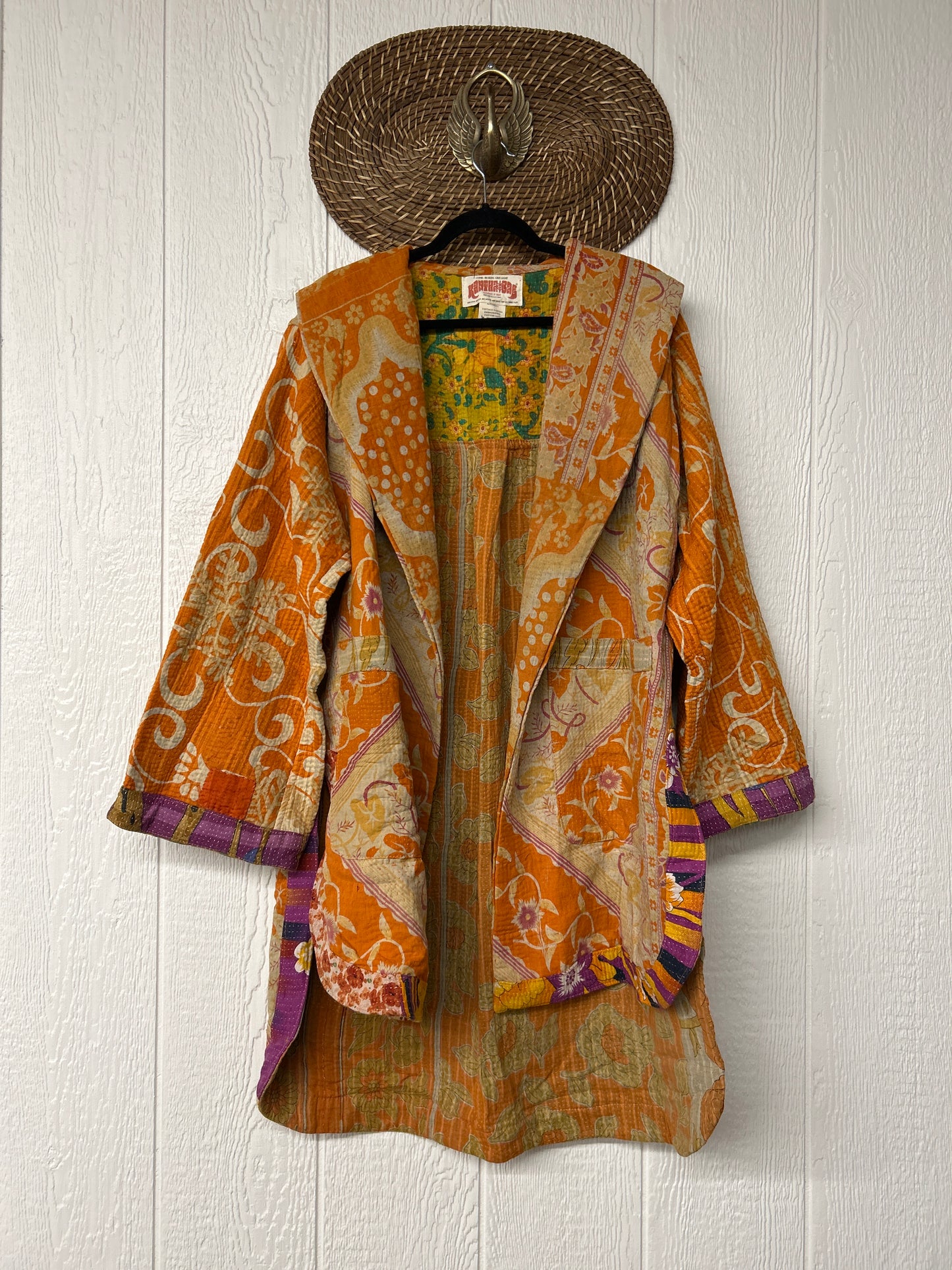 Fine Kantha Drifter Coat 1125 061