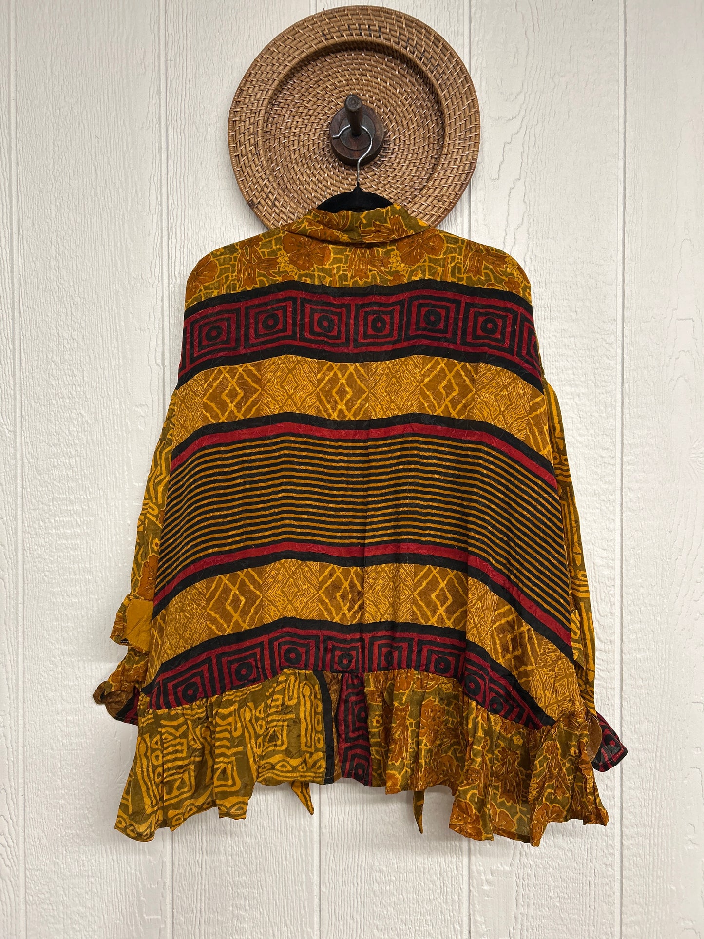 Crepe Sari Wild Rose Top 1225 076