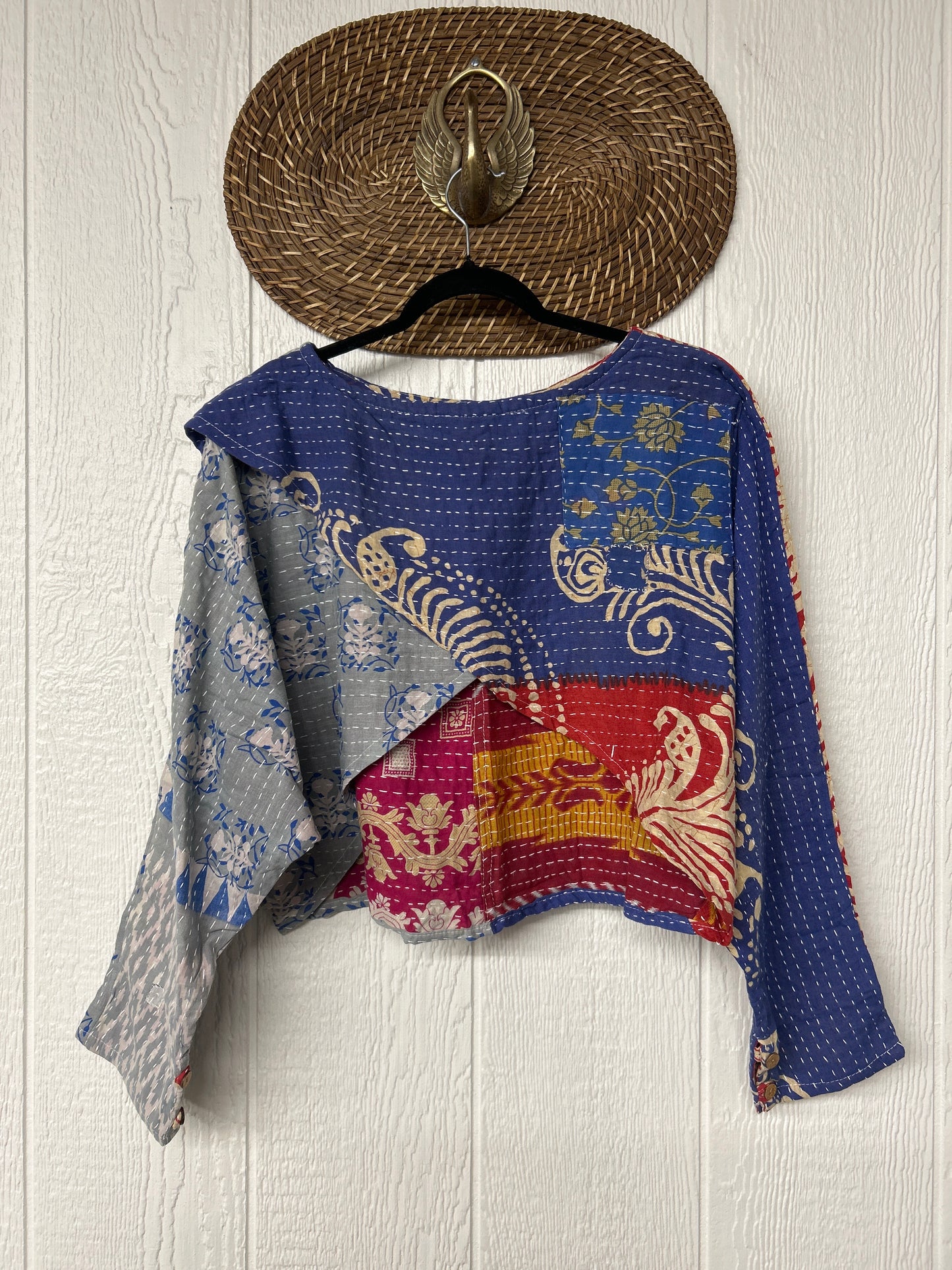 Pareo Kantha In Bloom Cropped Pullover 0326 203