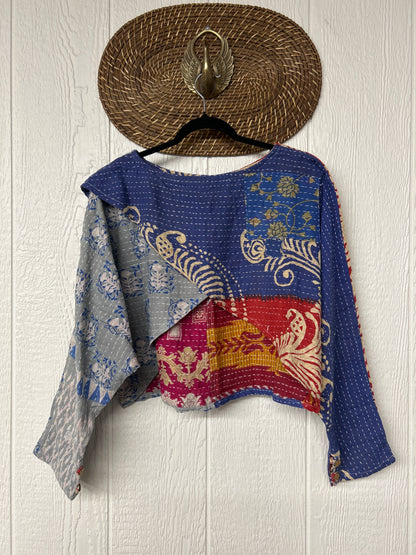 Pareo Kantha In Bloom Cropped Pullover 0326 203