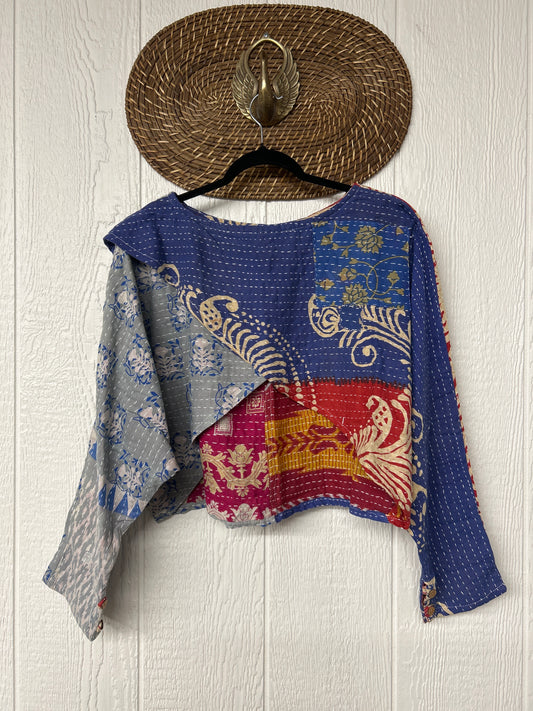 Pareo Kantha In Bloom Cropped Pullover 0326 203