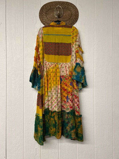 Crepe Sari Rhiannon Duster Dress 0226 009