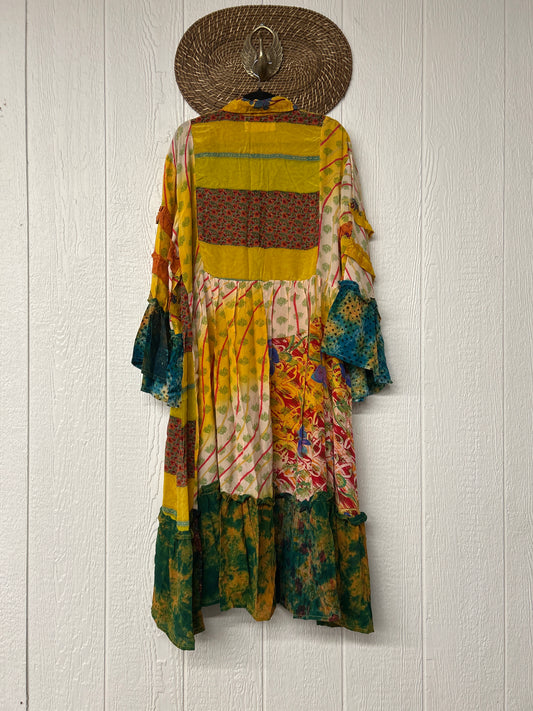 Crepe Sari Rhiannon Duster Dress 0226 009