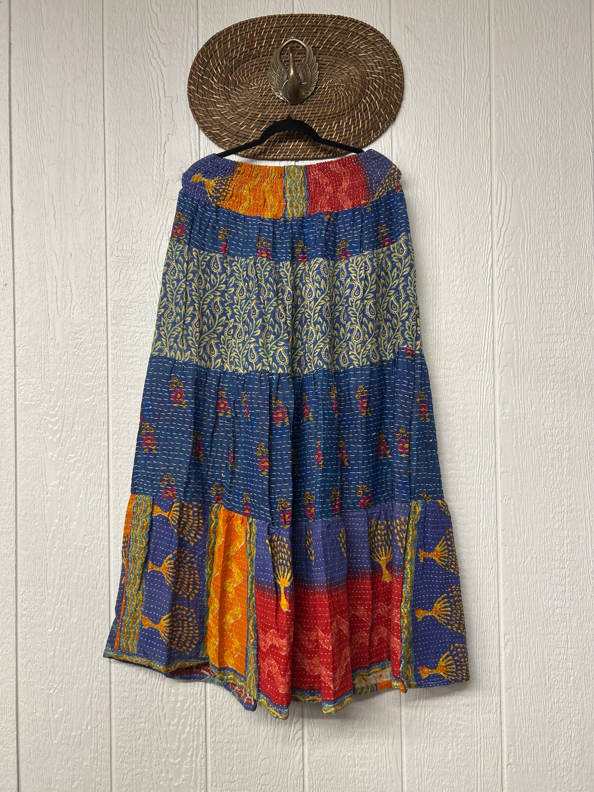 Pareo Kantha Lotus Maxi Skirt 0826 177