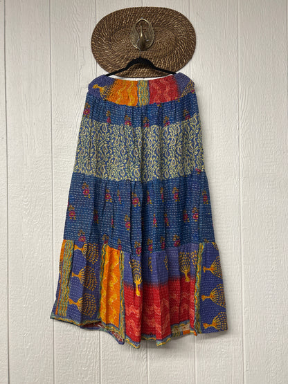 Pareo Kantha Lotus Maxi Skirt 0826 177