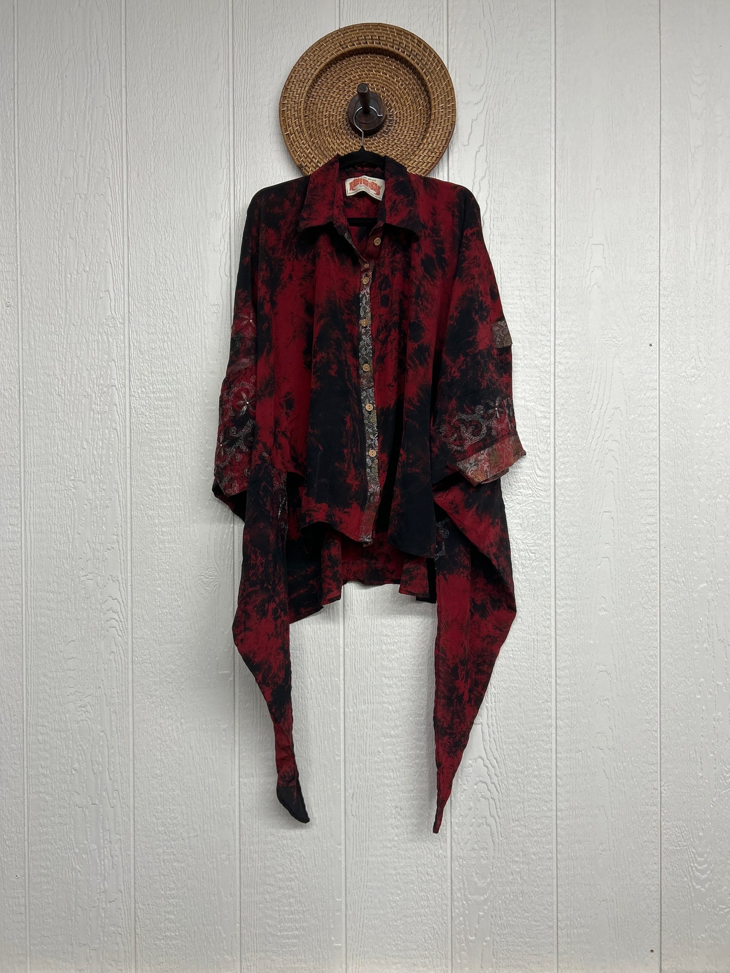 Crepe Sari Summer Nirvana Button Down 0626 243