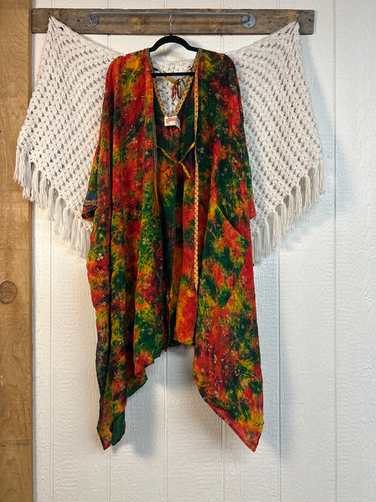 Crepe Sari Orchid Kimono 0626 190