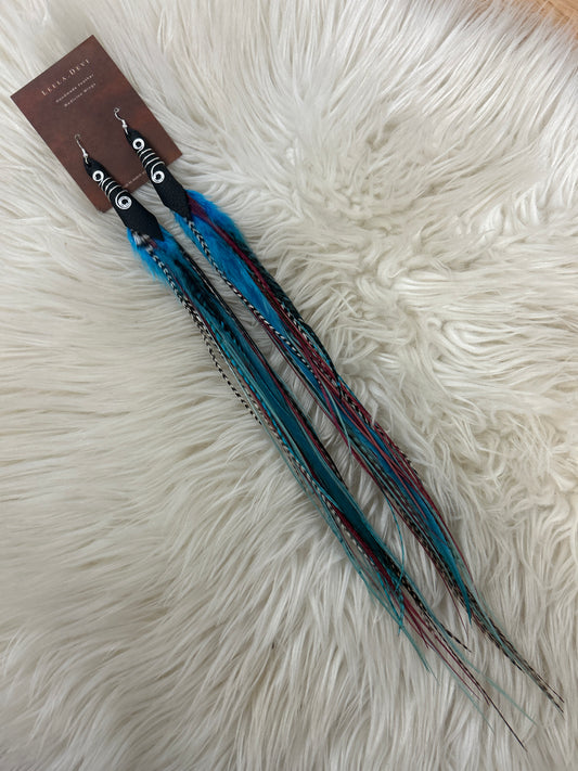 Feather Earrings - Long - 003