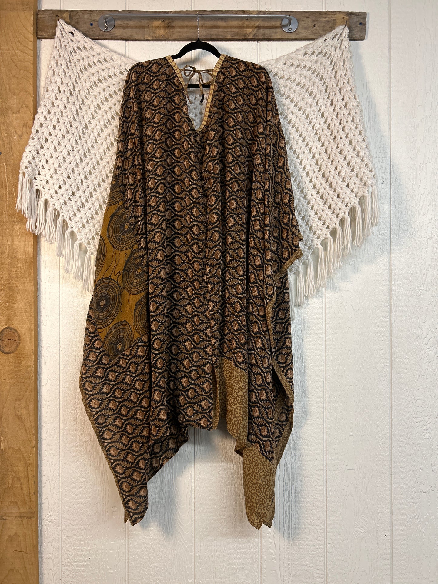 Crepe Sari Orchid Kimono 0626 213