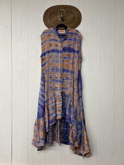 Crepe Sari Summer Dahlia Duster 0726 057