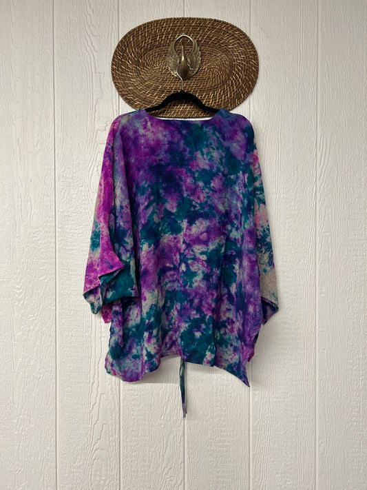 Crepe Sari Hi Lo Butterfly Top 0726 255