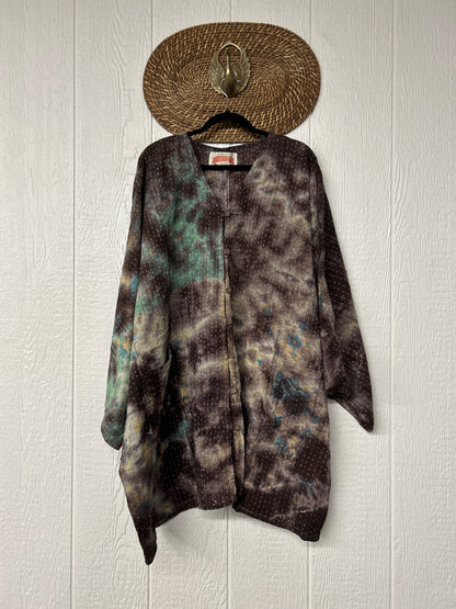 RETAIL Pareo Kantha Gaia Button-Down Kimono 0526 010