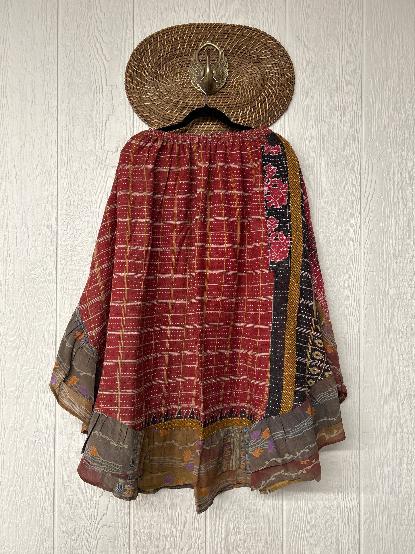 Pareo Kantha Wild Rose Skirt 0426 060