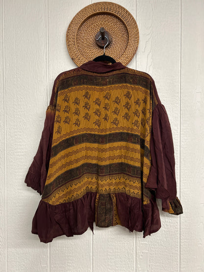 Crepe Sari Wild Rose Top 1225 080