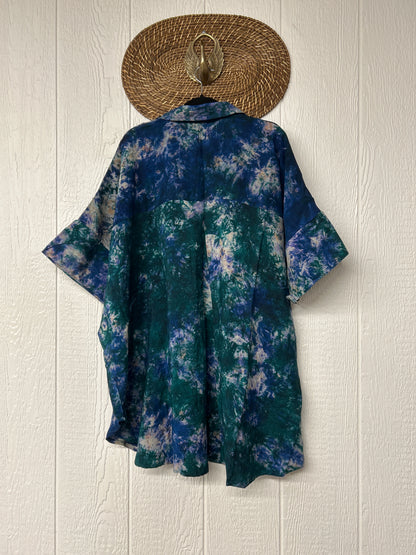Crepe Sari Free To Be Button Down 0626 031