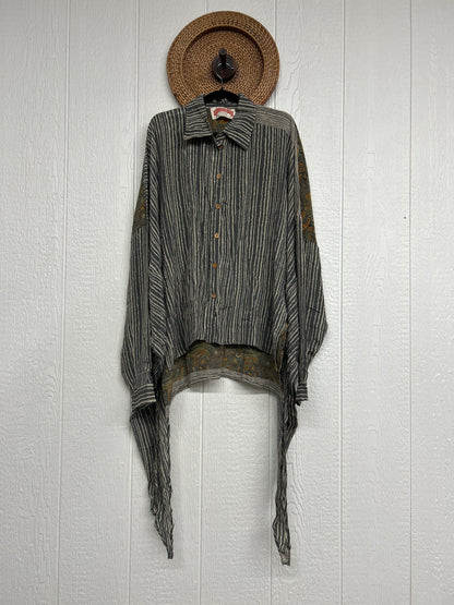 Crepe Sari Nirvana Button Down 1125 250