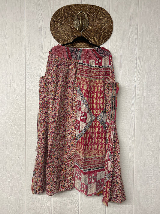 Pareo Kantha Butterfly Cargo Skirt 0426 127