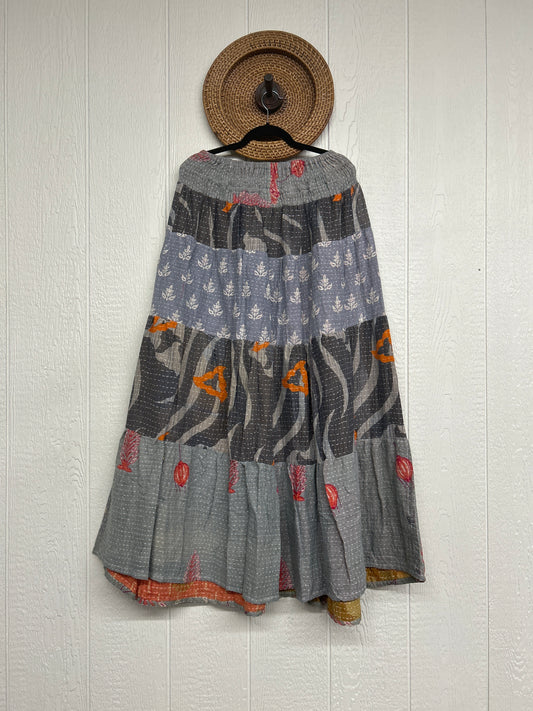 Pareo Kantha Lotus Maxi Skirt 0826 033