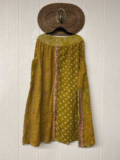 Pareo Kantha Butterfly Cargo Skirt 0426 063