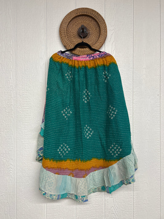 Pareo Kantha Wild Rose Skirt 0426 253