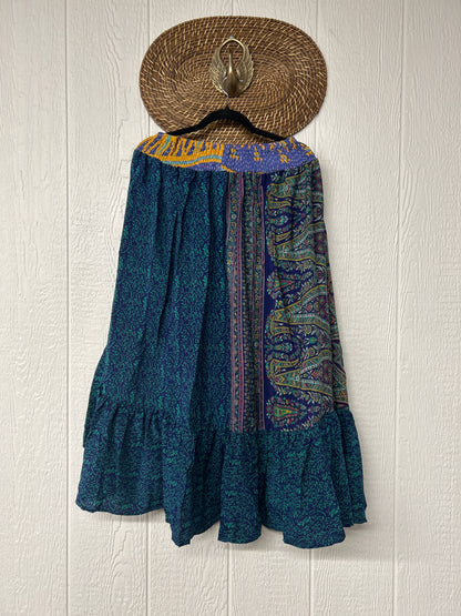 Crepe Sari Dahlia Skirt 1026 001