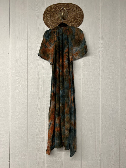 Crepe Sari Summer Woodstock Duster 0626 172