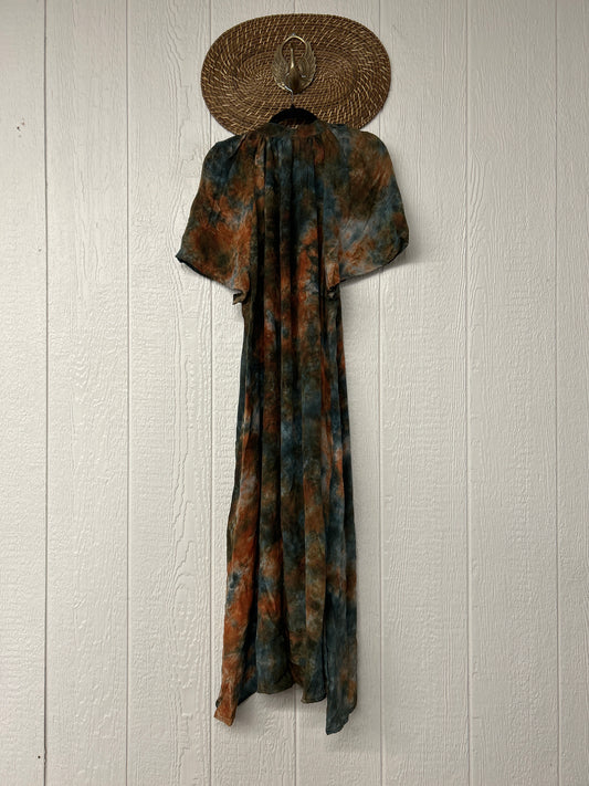 Crepe Sari Summer Woodstock Duster 0626 172
